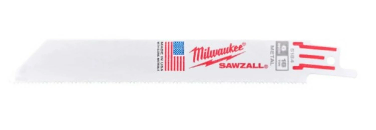 Milwaukee 48005184 Reciprozaagblad - 150 x 18TPI - Metaal (5st) - S922EF