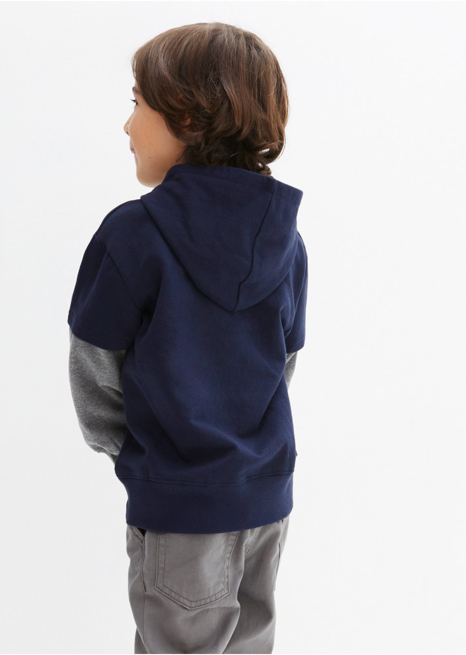 Sweat-shirt à capuche style 2 en 1 garçon