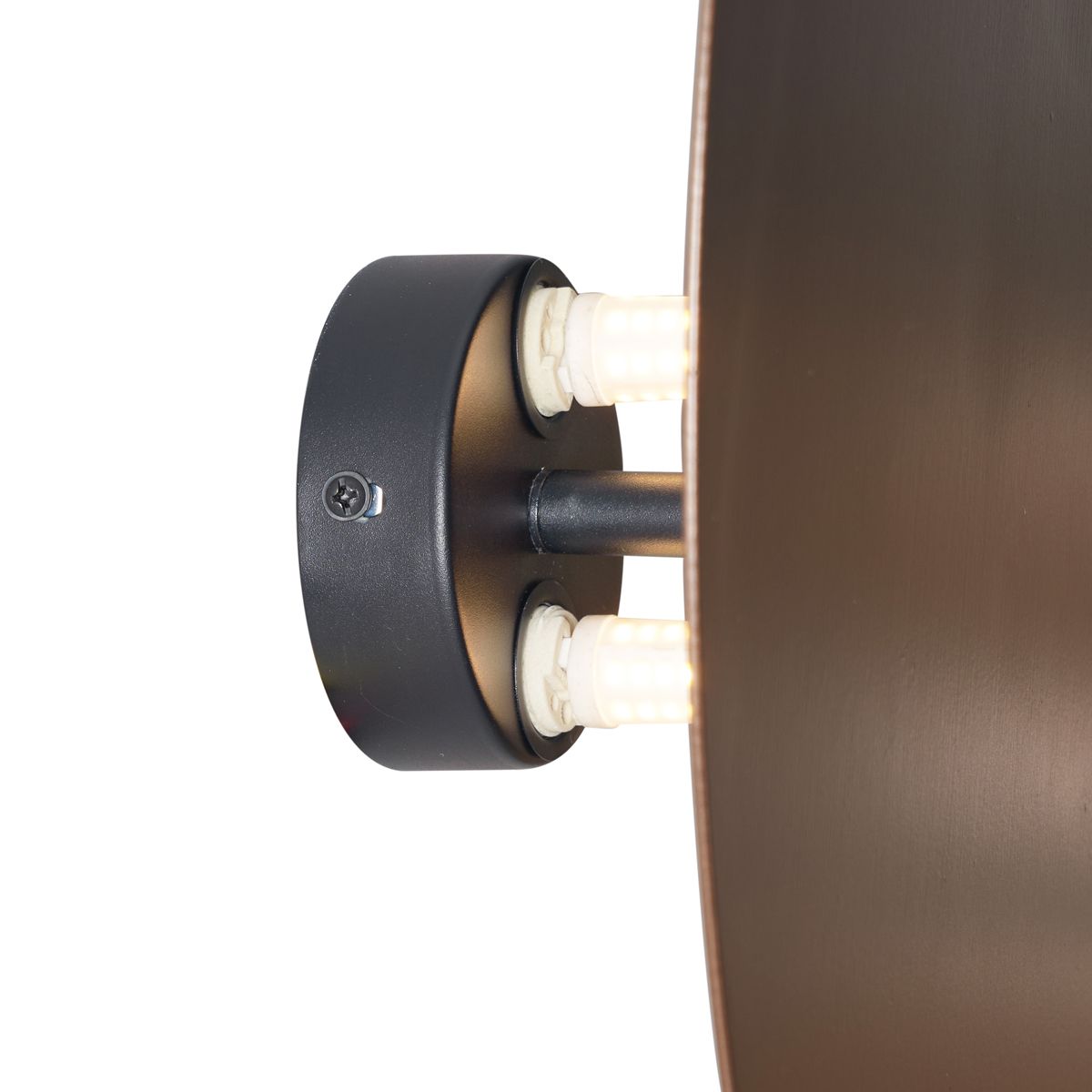 Design wandlamp brons organisch 32cm 2-lichts - Pulley