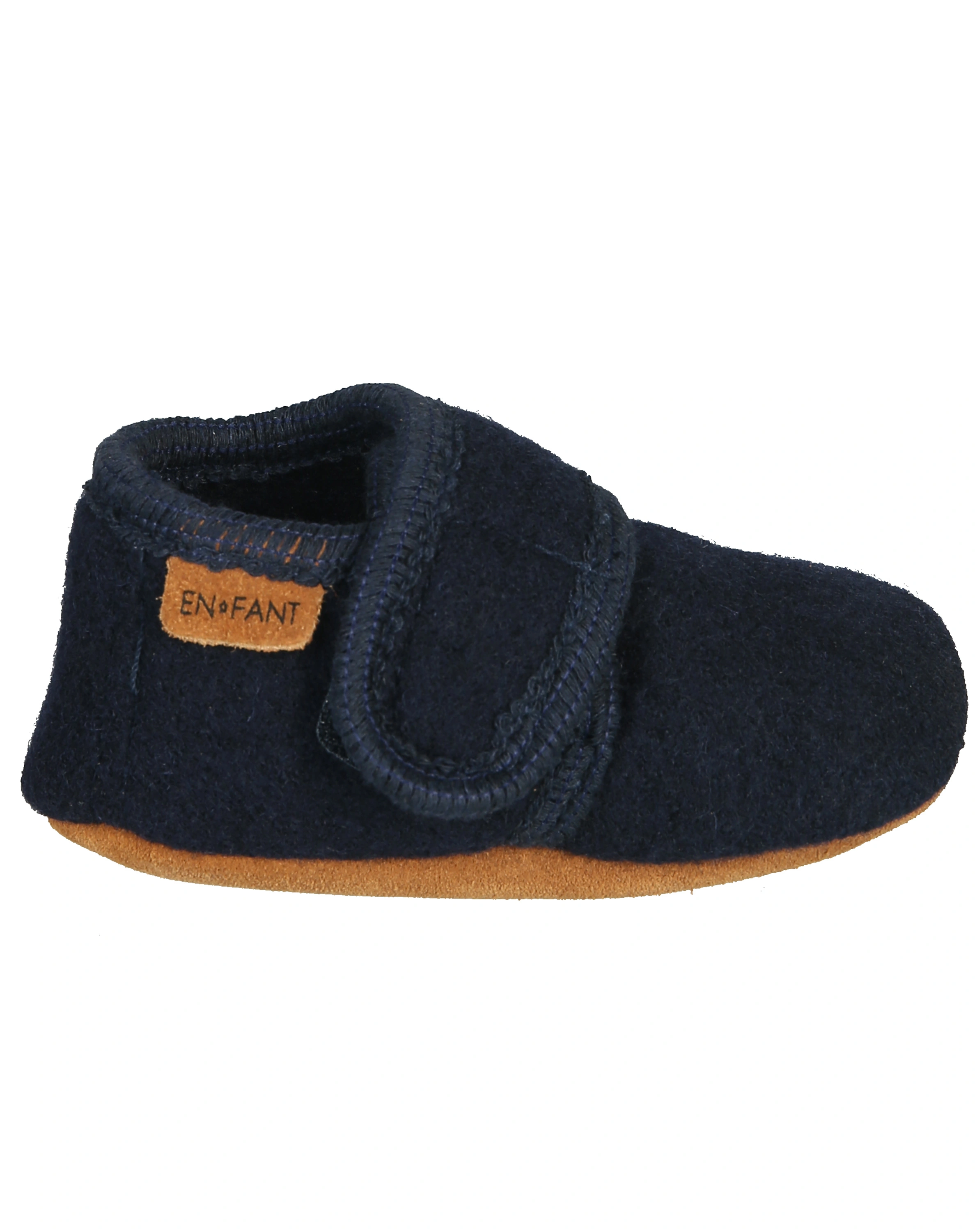 Klett-Krabbelschuhe MOBIL aus Wolle in navy
