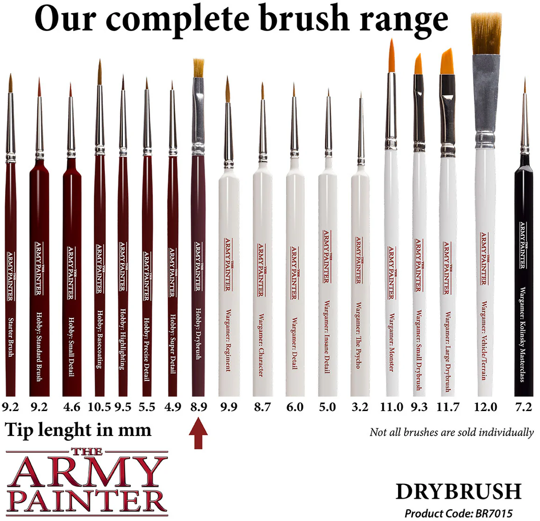 The Army Painter  Hobby Brush, Drybrush    Präzision in jedem Pinselstrich