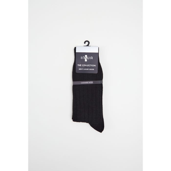 inSua THE COLLECTION-Herensokken kasjmier rib - Insua The Collection