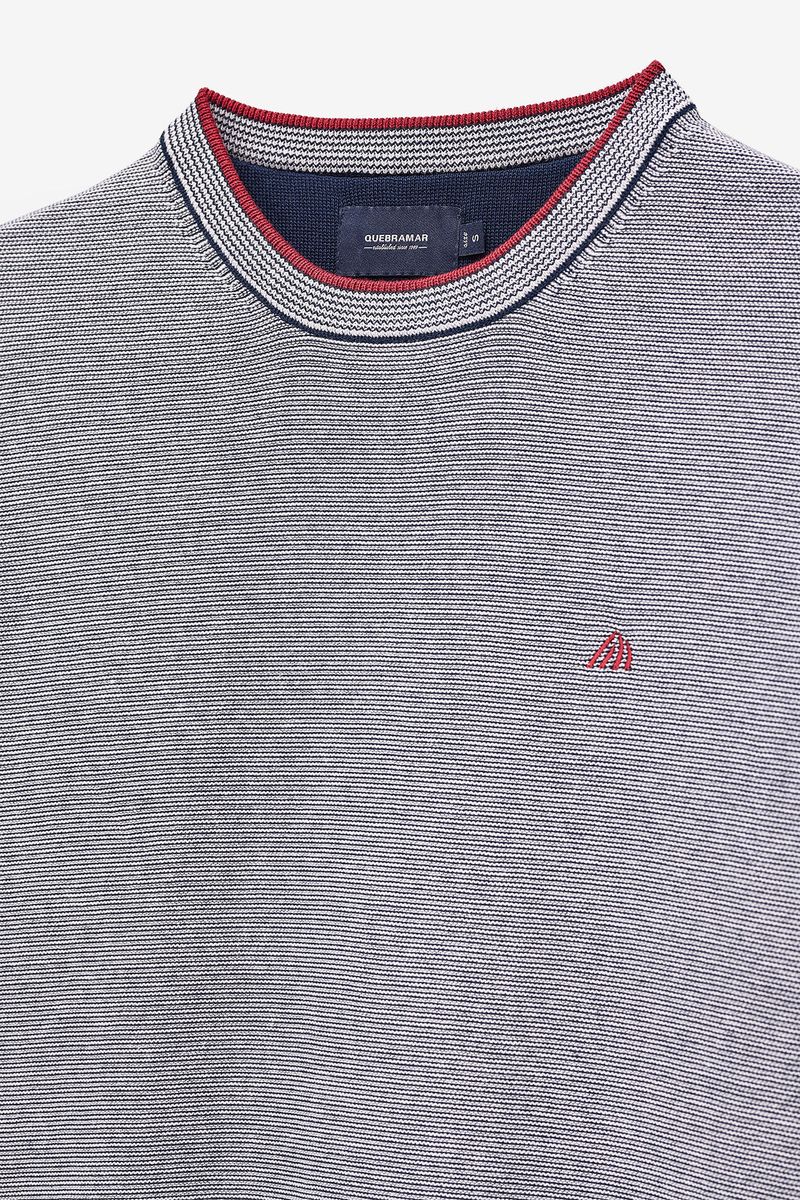 CAMISOLA DE MALHA COM RISCAS