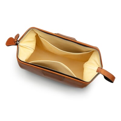 Kulturtasche Stierleder, Groß