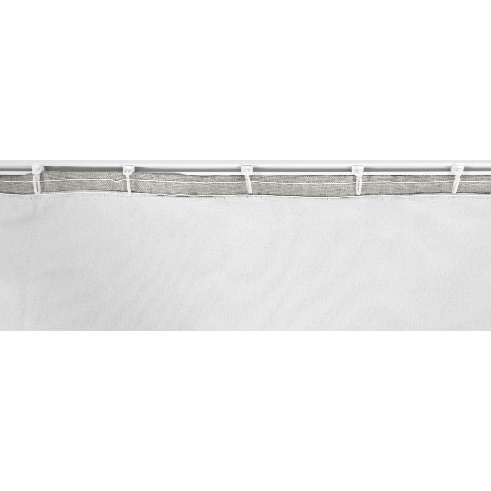 Fertigvorhang Polyester 140 x 260 cm hellgrau