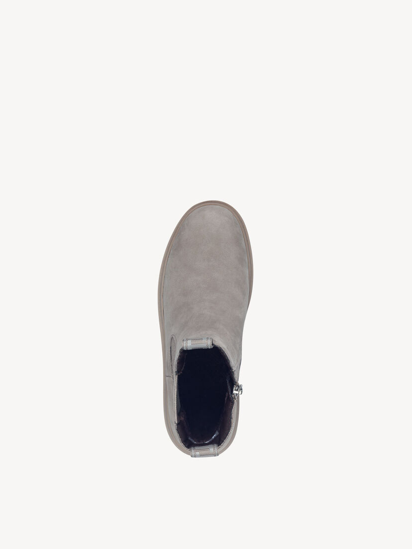 Leren Chelseaboot - grijs