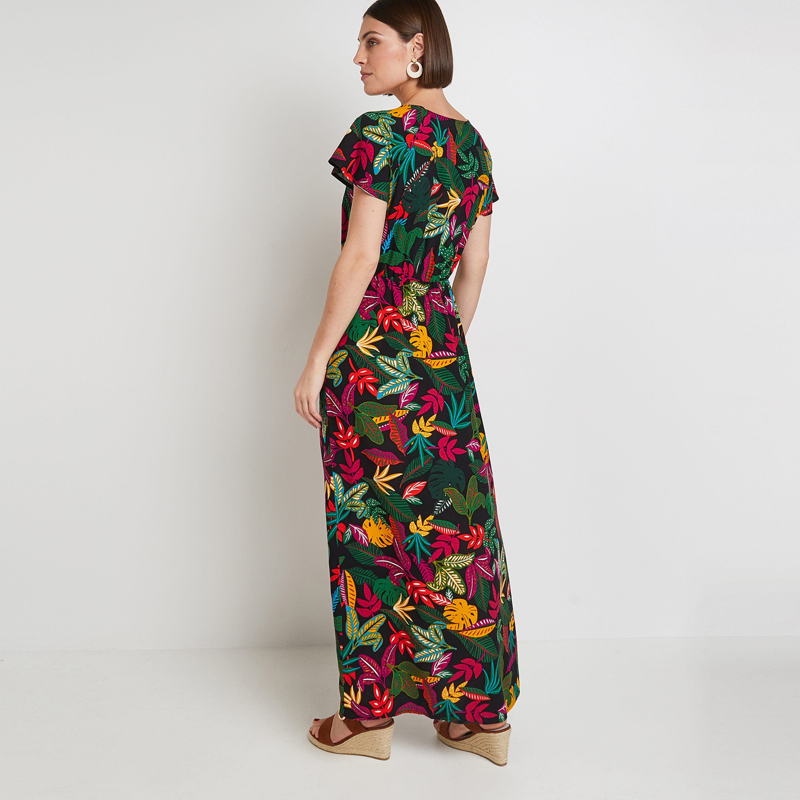 Robe longue femme - NOIR