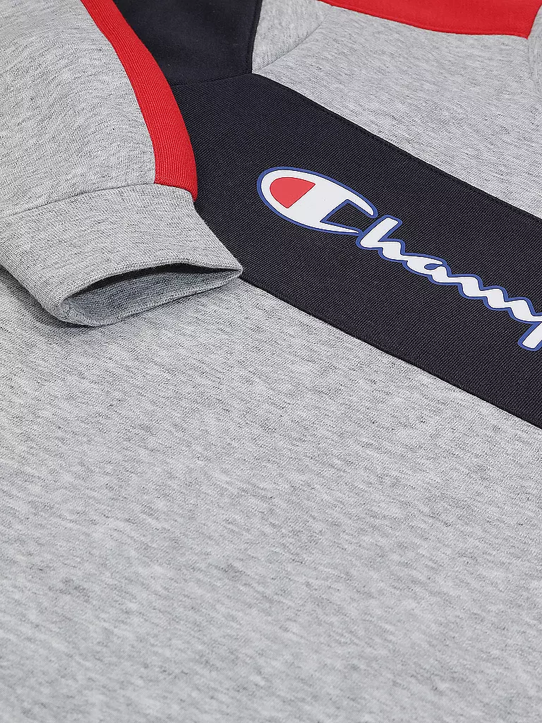 CHAMPION Jungen Jogger Set 2tlg Sweater/Jogginghose  hellgrau