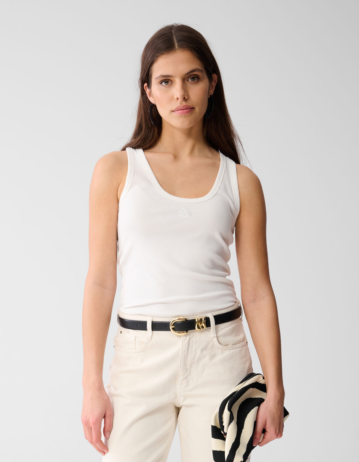 Shoeby Logo Tanktop Wit
