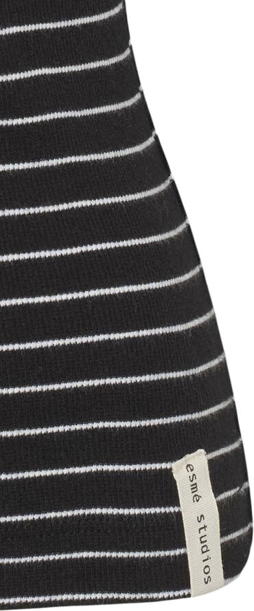 esmé studios ESBlossom Stripe 2/4 T-shirt GOTS Black