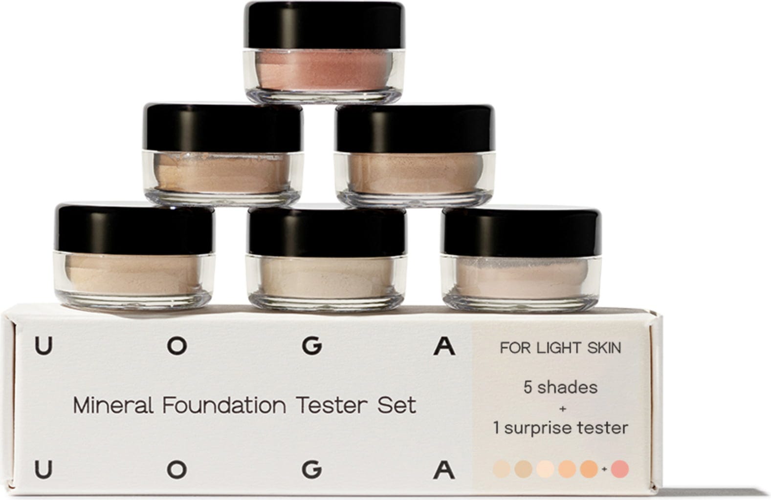 UOGA UOGA  Foundation Tester Set, Light skin
