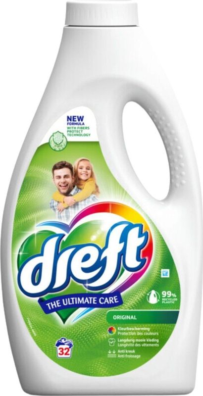 Dreft Ultimate Care Vloeibaar Wasmiddel Gekleurde Was OriginalWasbeurten
