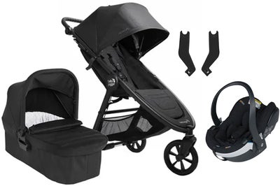 Baby Jogger City Mini GT 2.1 Duovogn inkl. BeSafe iZi Go Modular X2, Opulent Black/Jet Black
