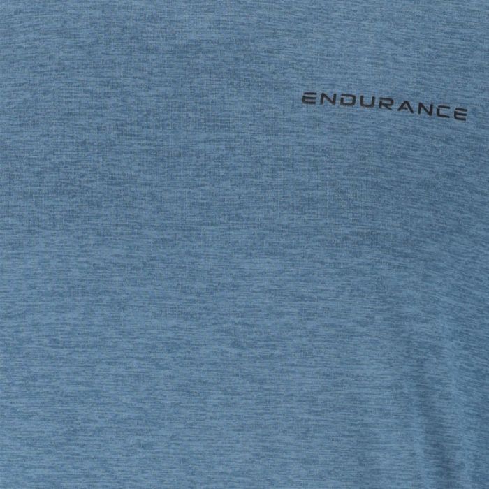 Endurance Herre T-shirts Abdon Melange Long Sleeve Tee Blå