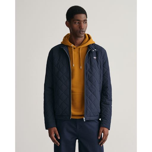 GANT Quiltet Windcheater Jakke, Evening Blue, M