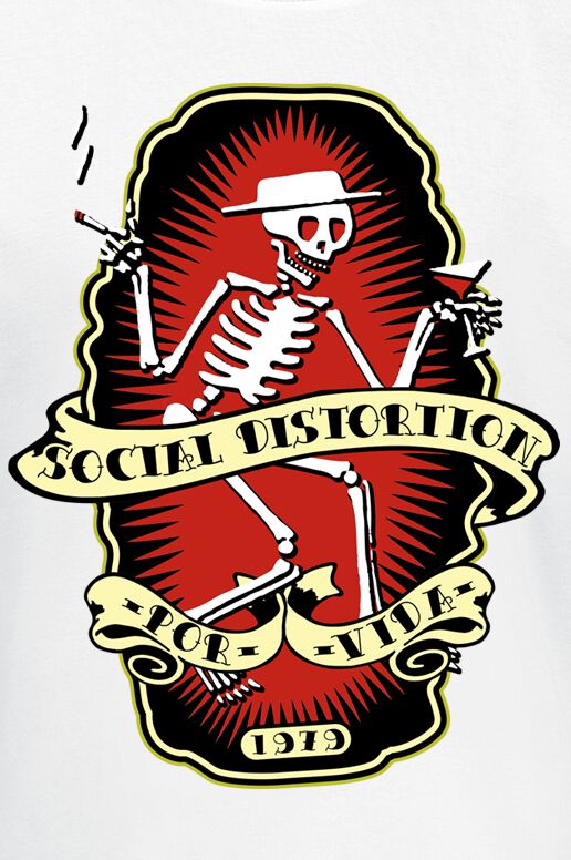 Por Vida | Social Distortion T-Shirt Manches courtes