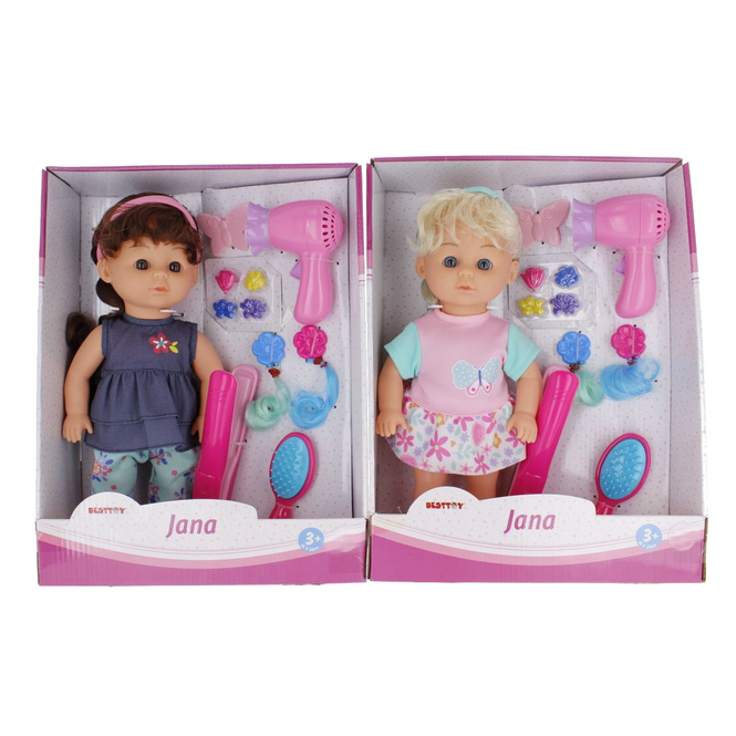 Besttoy - Puppe mit Frisierset - 1 Stück