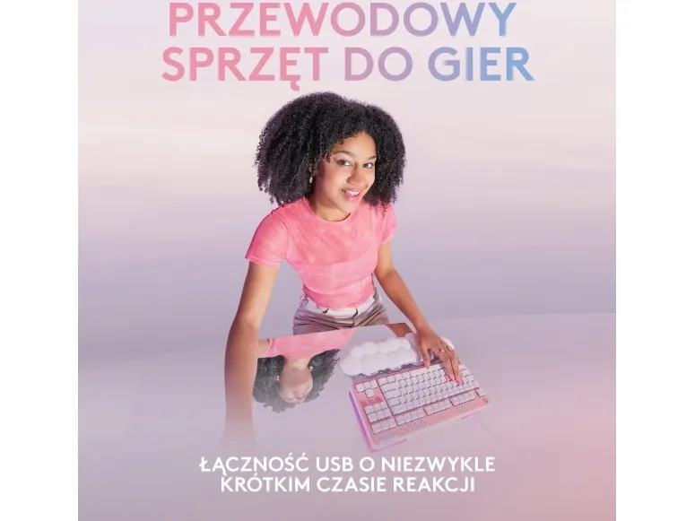 Logitech G G713 - Tastatur - tenkeyless - bagbelyst - USB - QWERTY - US International - tastkontakt: Tactile - hvid