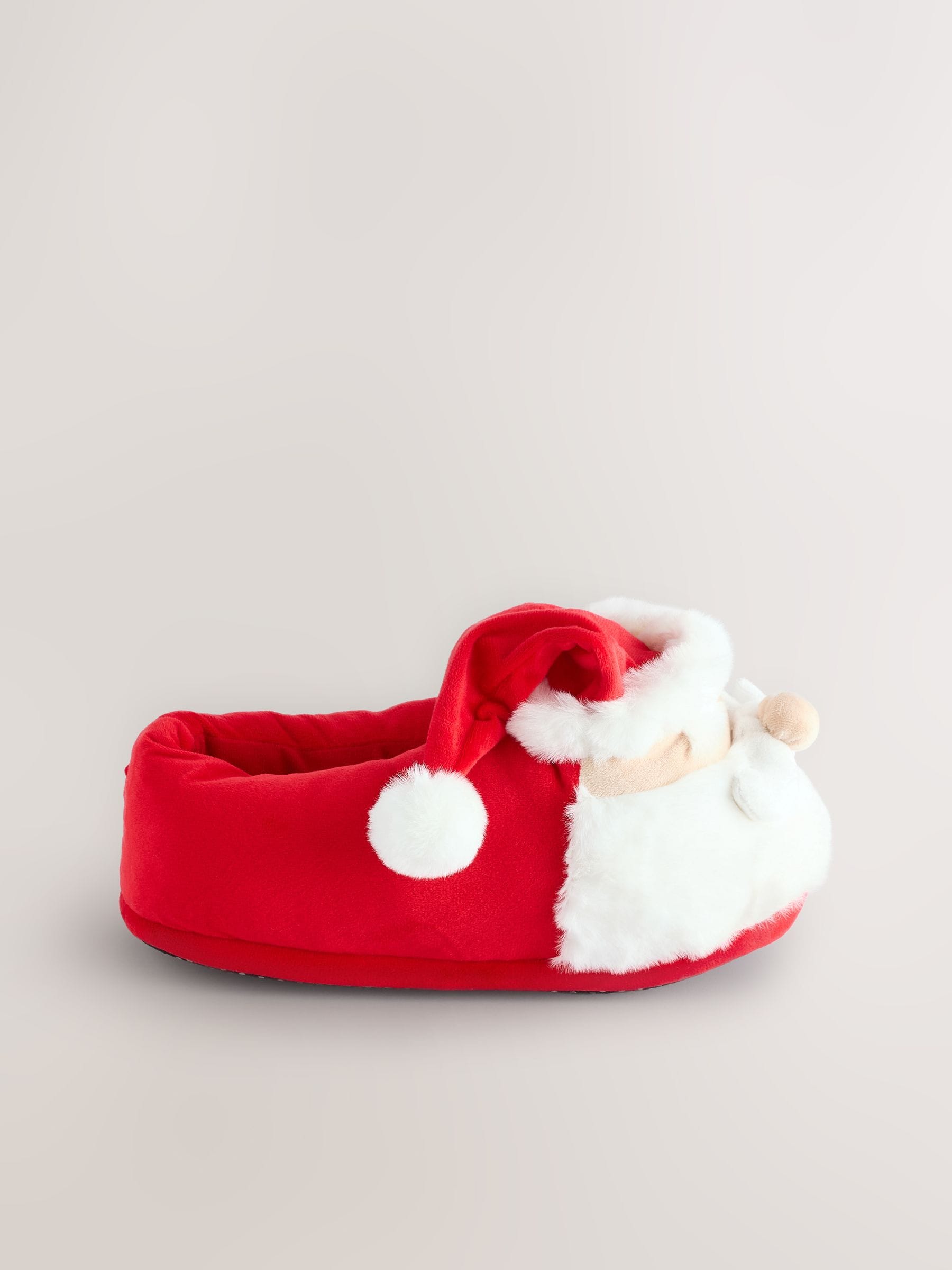 Rood - Kerstman kerstpantoffels