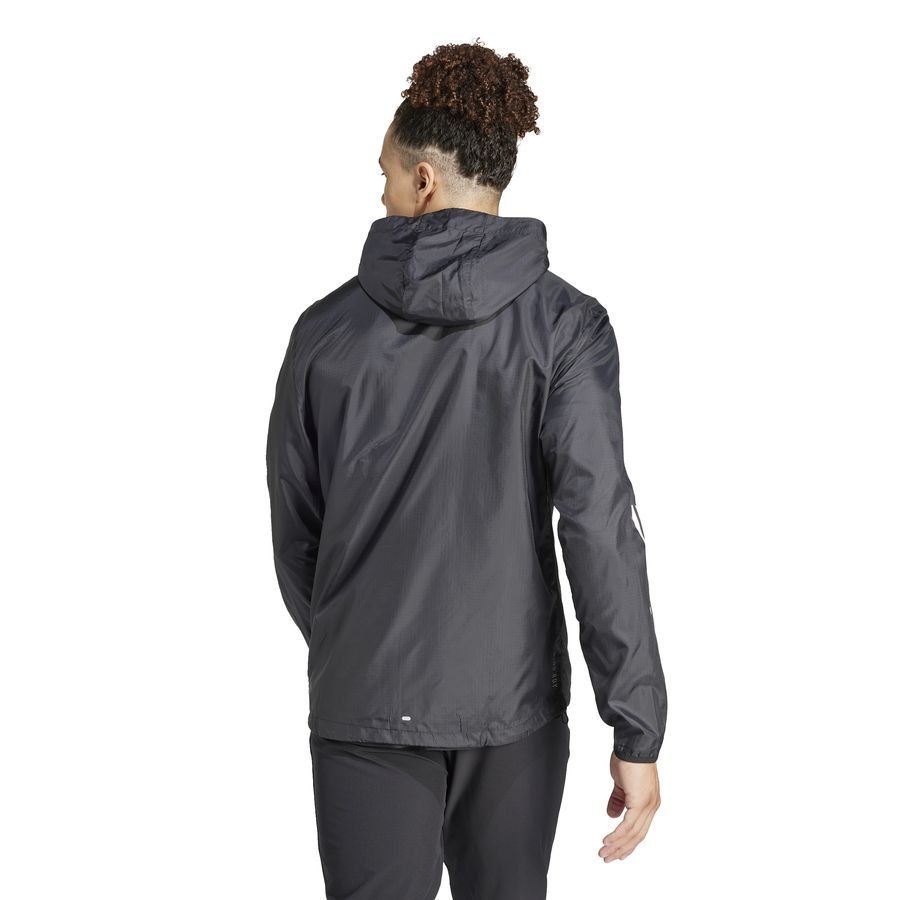 adidas Veste Running Own The Run 3-Stripes - Noir/Blanc
