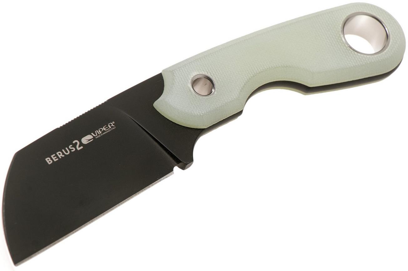 Viper Berus 2 VT4014DGJ M390 PVD Black, Natural G10 vaststaand mes, Rumici design