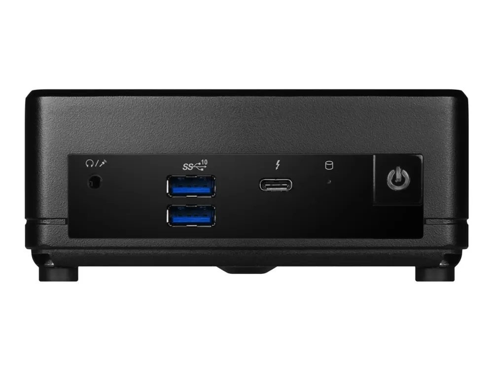 MSI Cubi 5 12M 022BDE - Barebone - mini PC - 1 x Core i3 1215U / op til 4.4 GHz - RAM 0 GB - UHD Graphics - Gigabit Ethernet, 2.5 Gigabit Ethernet, IEEE 802.11ax (Wi-Fi 6E), Bluetooth 5.3 - sort