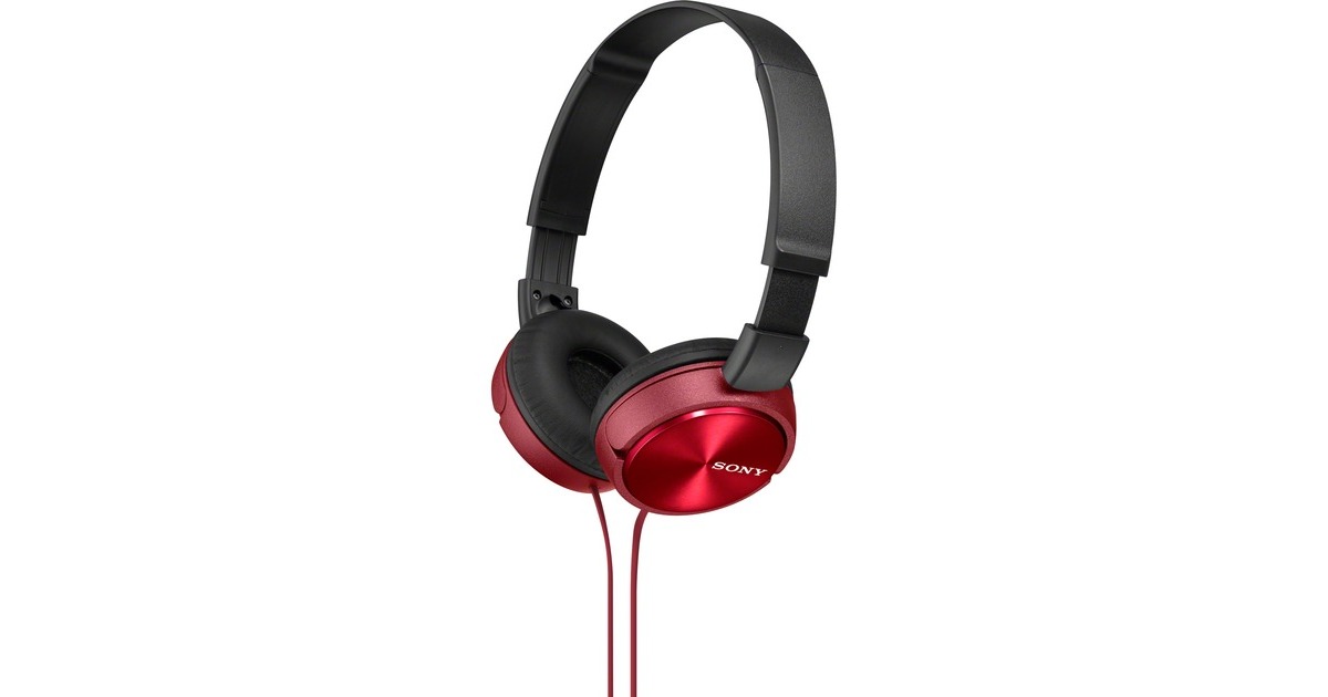 SonyMDR-ZX310R over-ear hoofdtelefoon  (Rood/zwart)