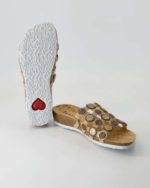 Think 3-000247-4010 Pantoletten in Gold