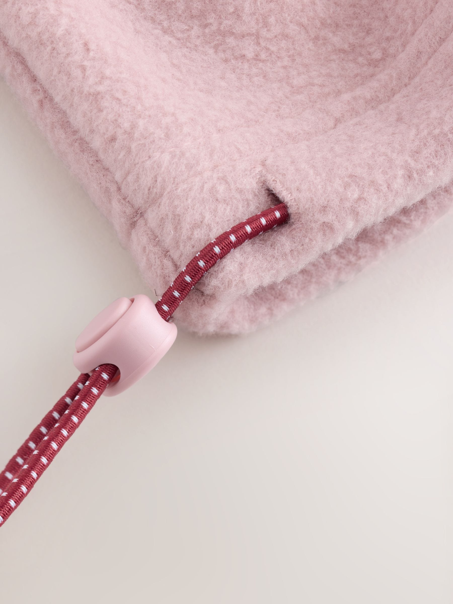 Roze/Bordeauxrood - Fleece met rits tot aan de borst