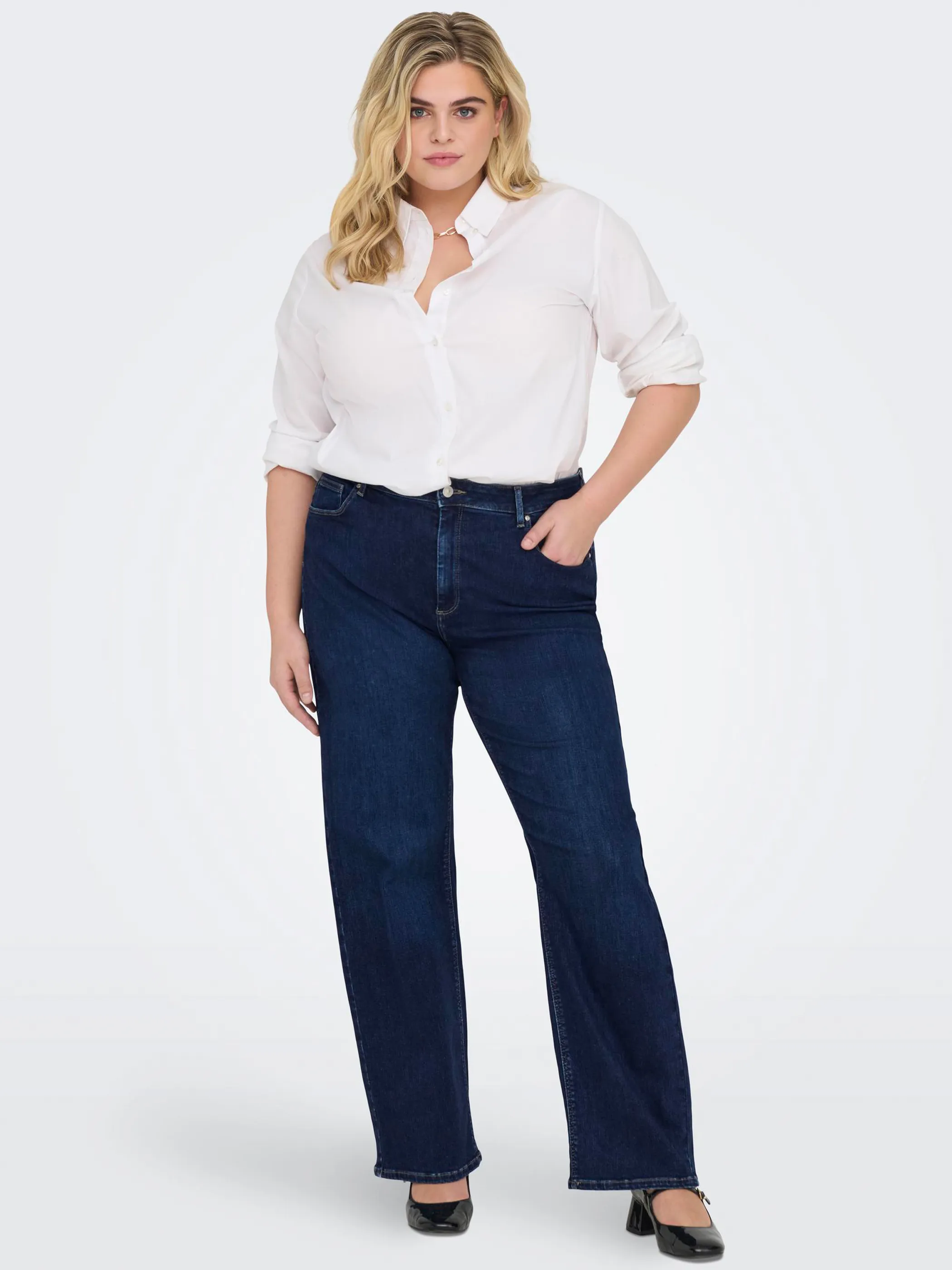 Only Carmakoma CARWILLY HW WIDE JEAN Jeans