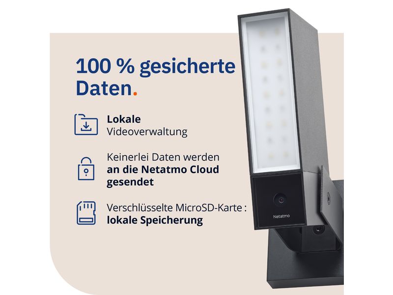Netatmo Netzwerkkamera Smarte Aussenkamera mit Sirene Netatmo Smarte Aussenkamera mit Sirene