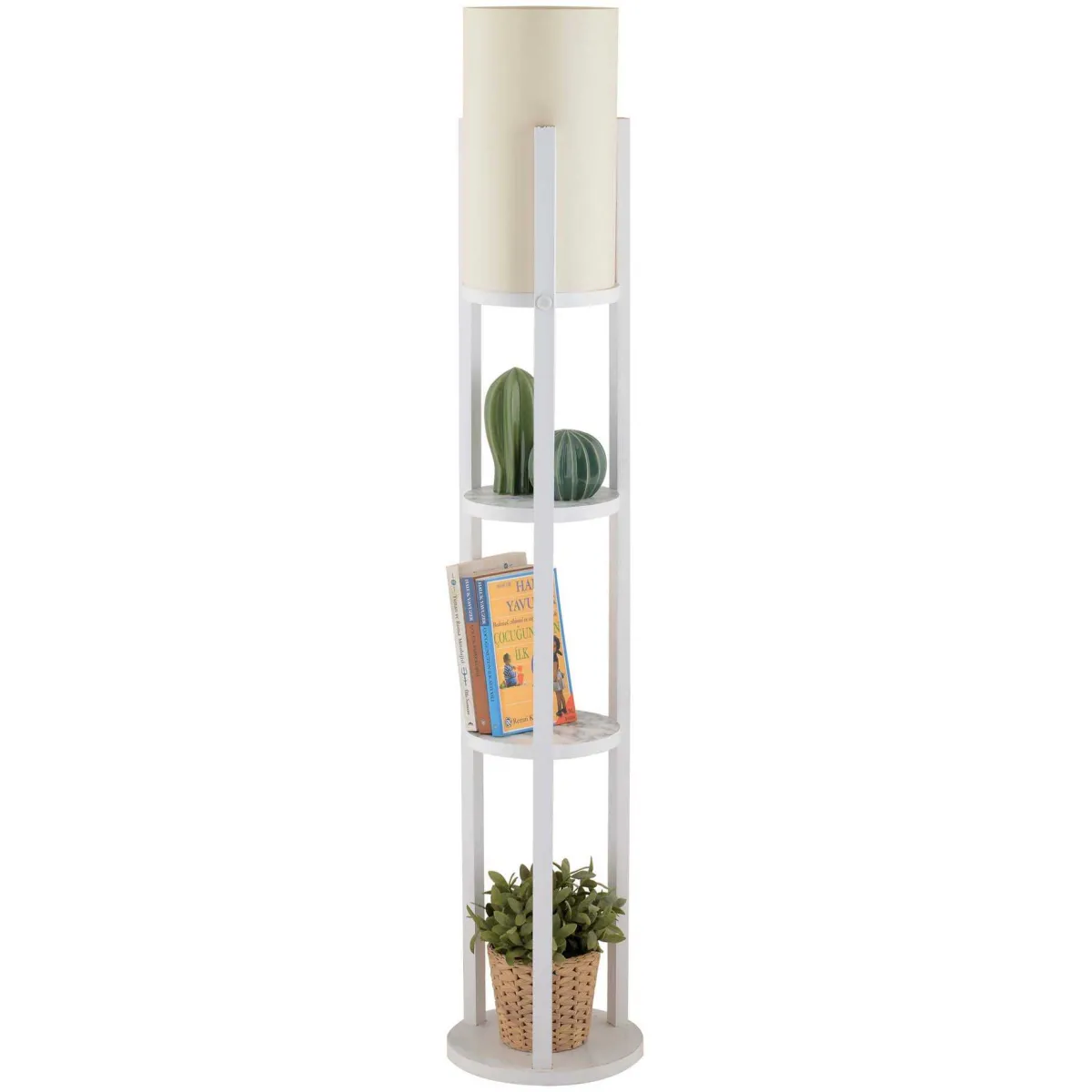 Hanah Home Lampadaire Circle - Nora Blanc