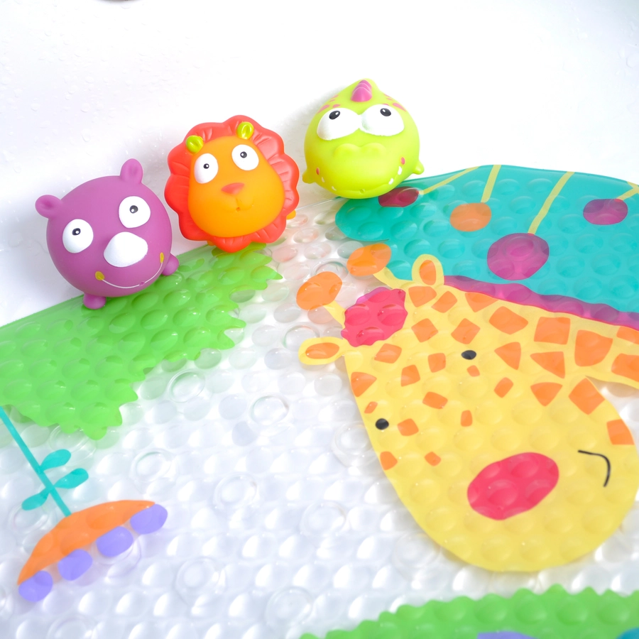 knorr toys® ESCABBO® DschungelsafariBademattenset4-tlg. rot