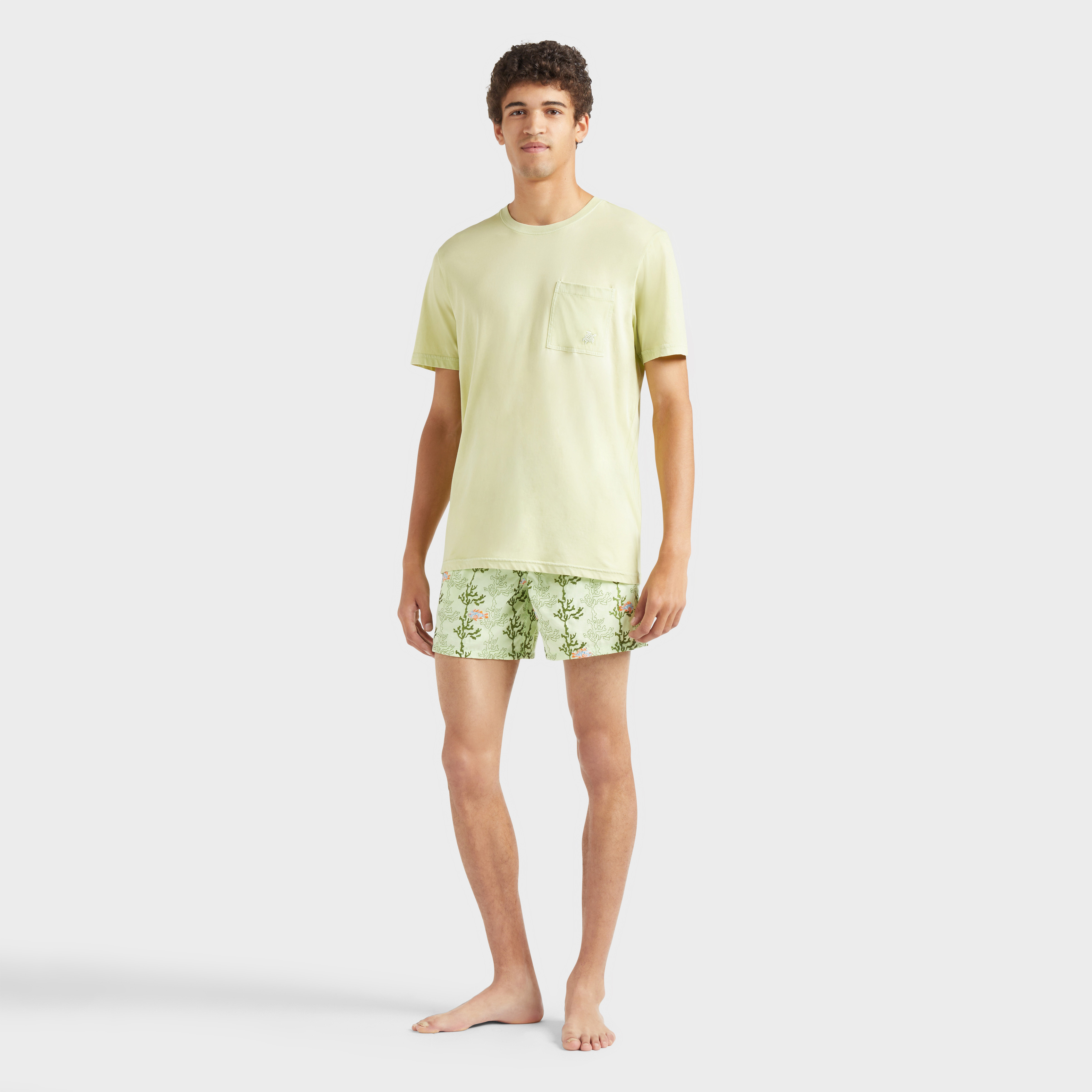 T-shirt en coton organique et couleur naturelle homme