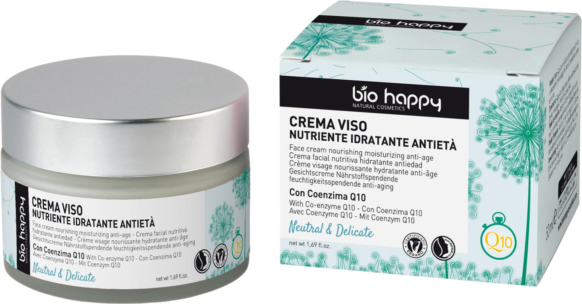 Bio Happy  Neutral & Delicate Anti-Aging Face Cream Co-Enzyme Q10, 50 ml