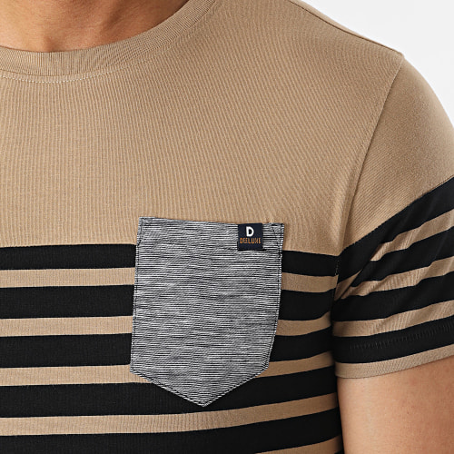 Tee Shirt Poche Dixon Beige Noir