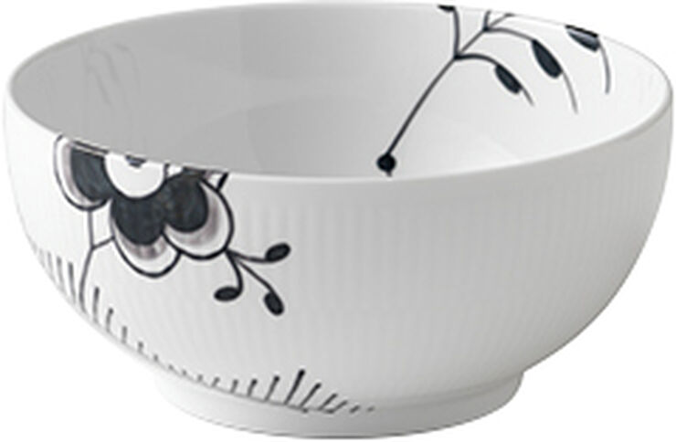 Royal Copenhagen Sort Mega Riflet 110 cl. skål Sort