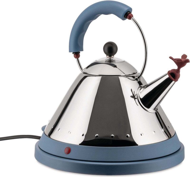 Alessi - MG32 - Waterkoker - Blauw - Roestvrij Edelstaal - 1.5 Liter
