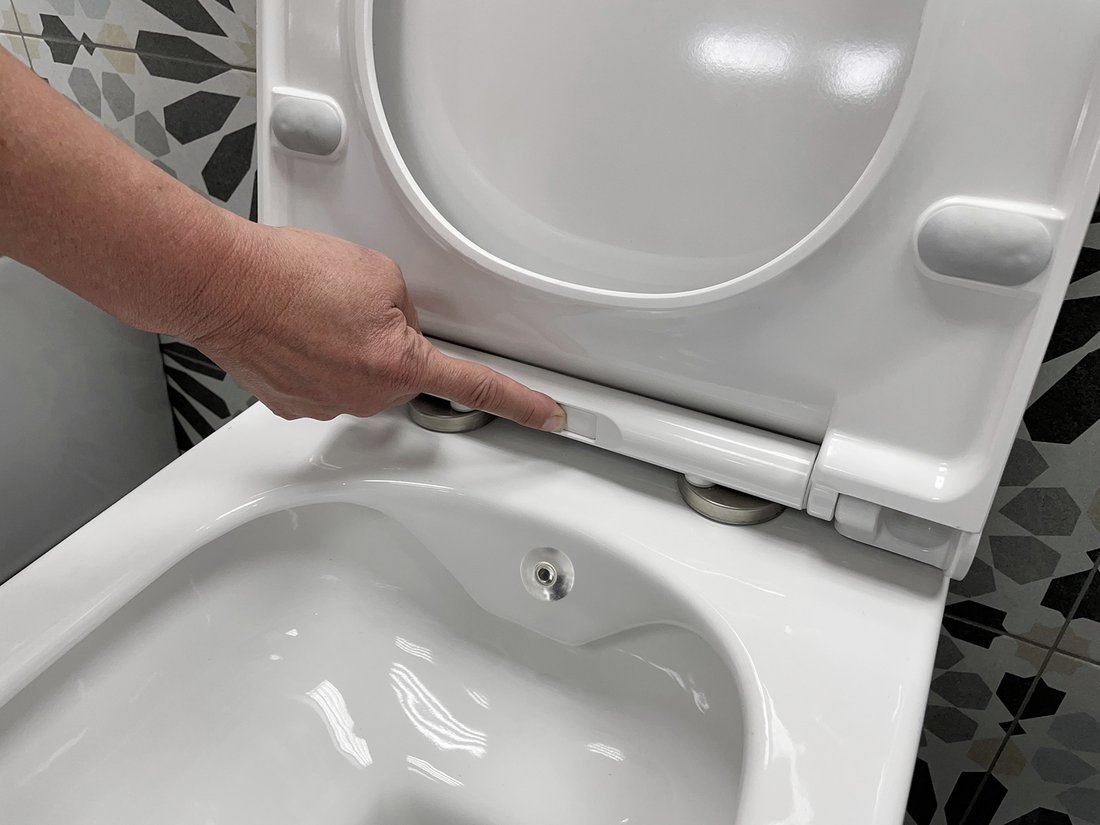 Sapho Avva randloos toilet met bidetspoeler wit