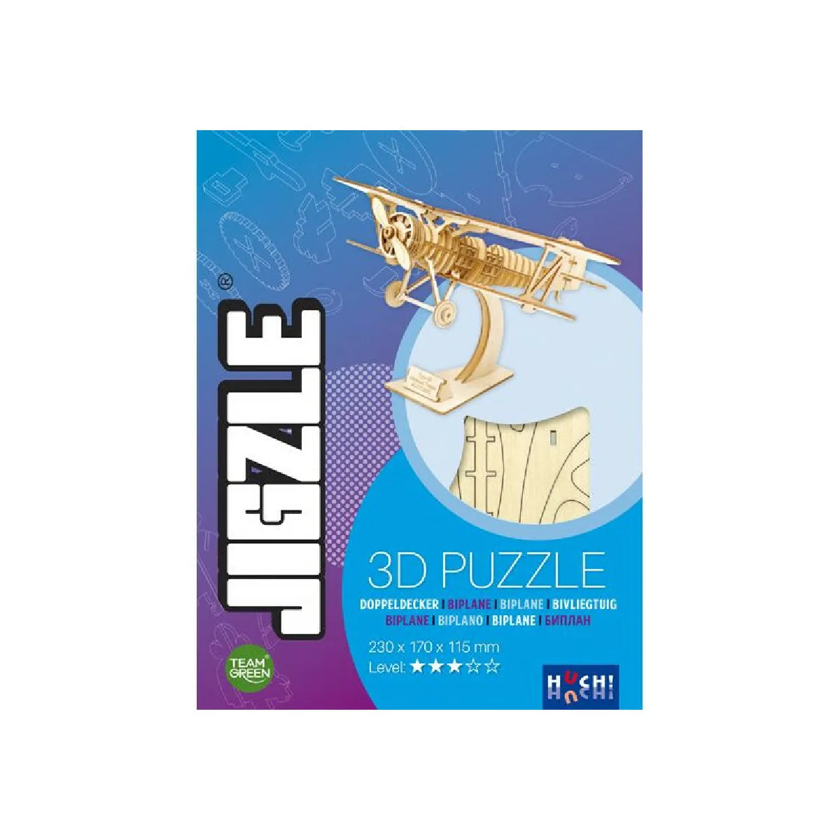 Atalia Jeux Jigzle Puzzle 3D Biplan