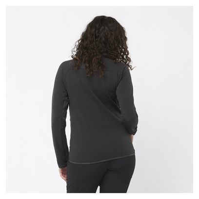 Haut Thermique 1/2 Zip Femme Salomon Essential Warm Noir