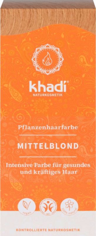 khadi Haarverf Medium Blond 100 gram