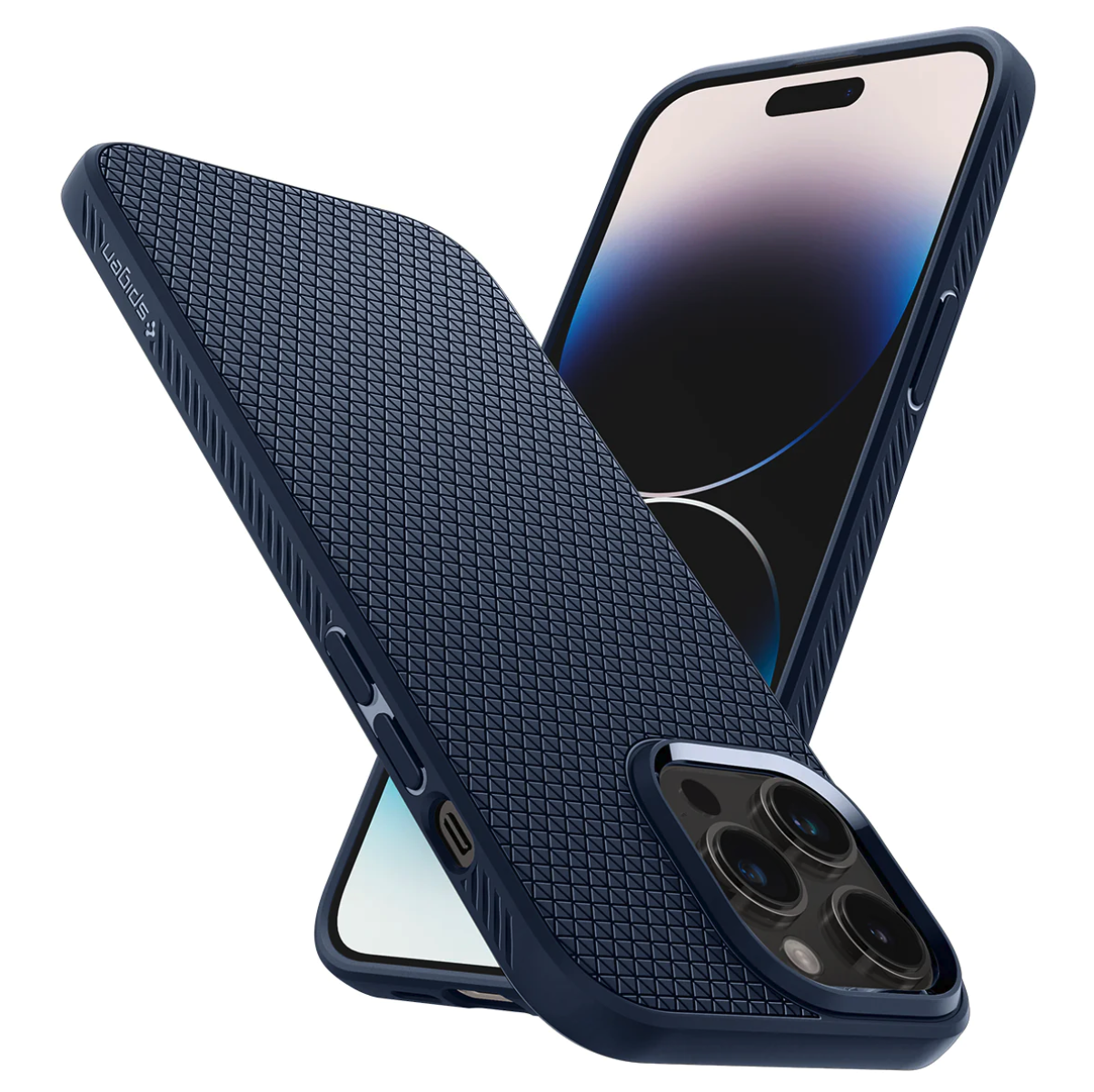 iPhone 14 Pro Liquid Air Case Gummi Hülle (ACS04958) - Navy (Matt)