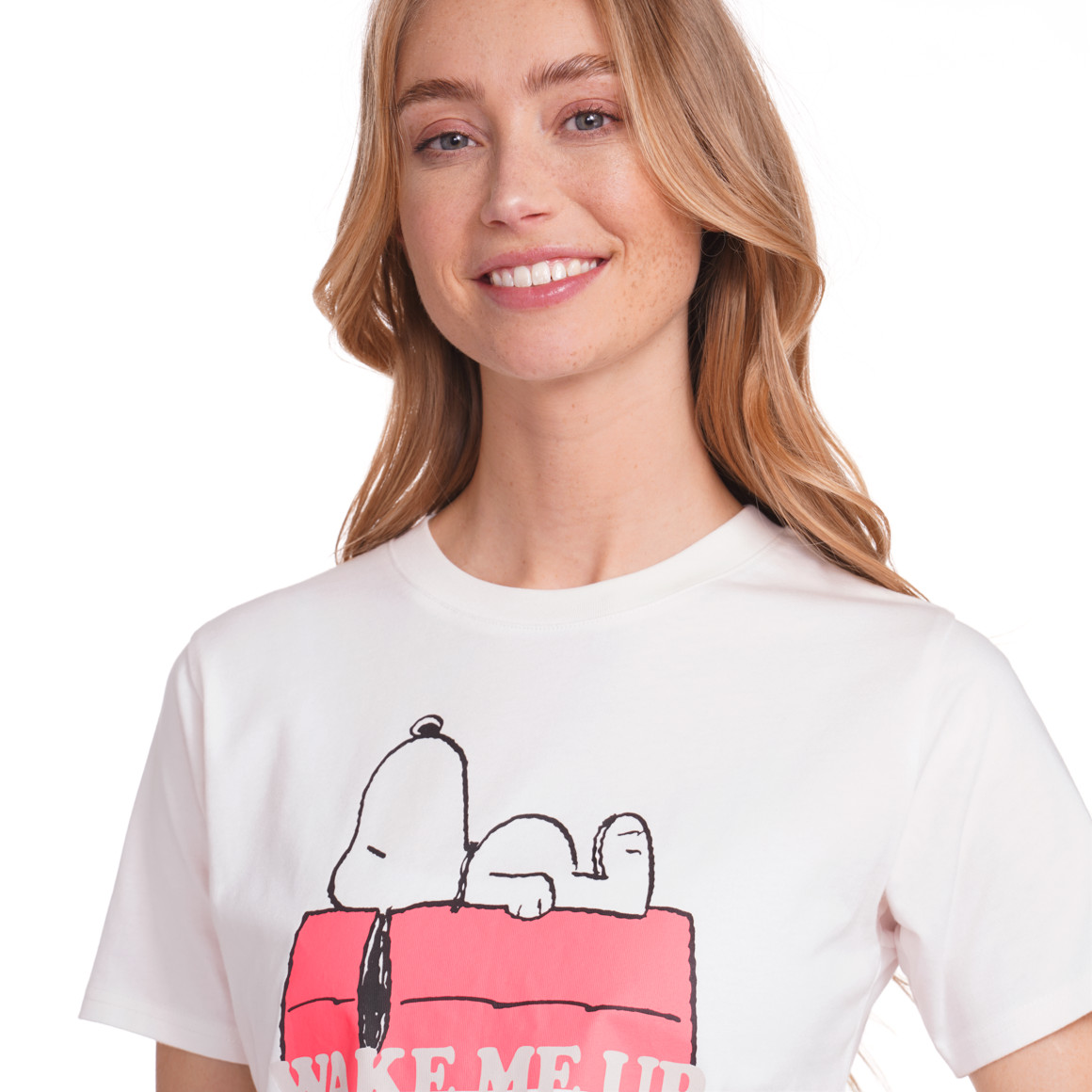 Jonas Nielsen Peanuts T-Shirt mit Print weiss