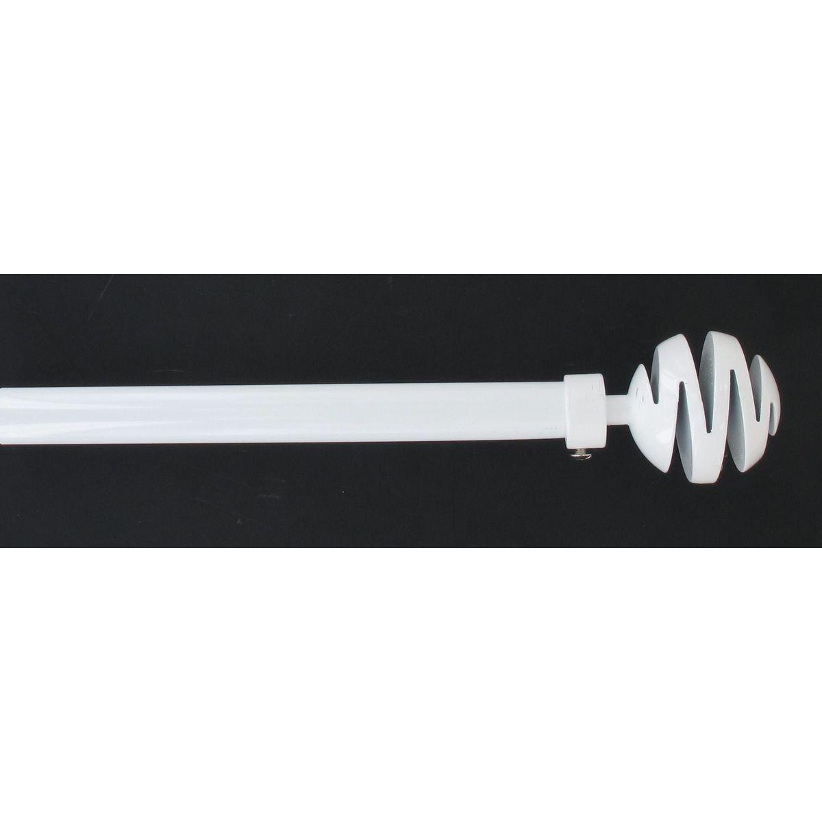 KIT EXT 120 210 CM D19 EMBOUT VILLALOUISE BLANC LAQUE