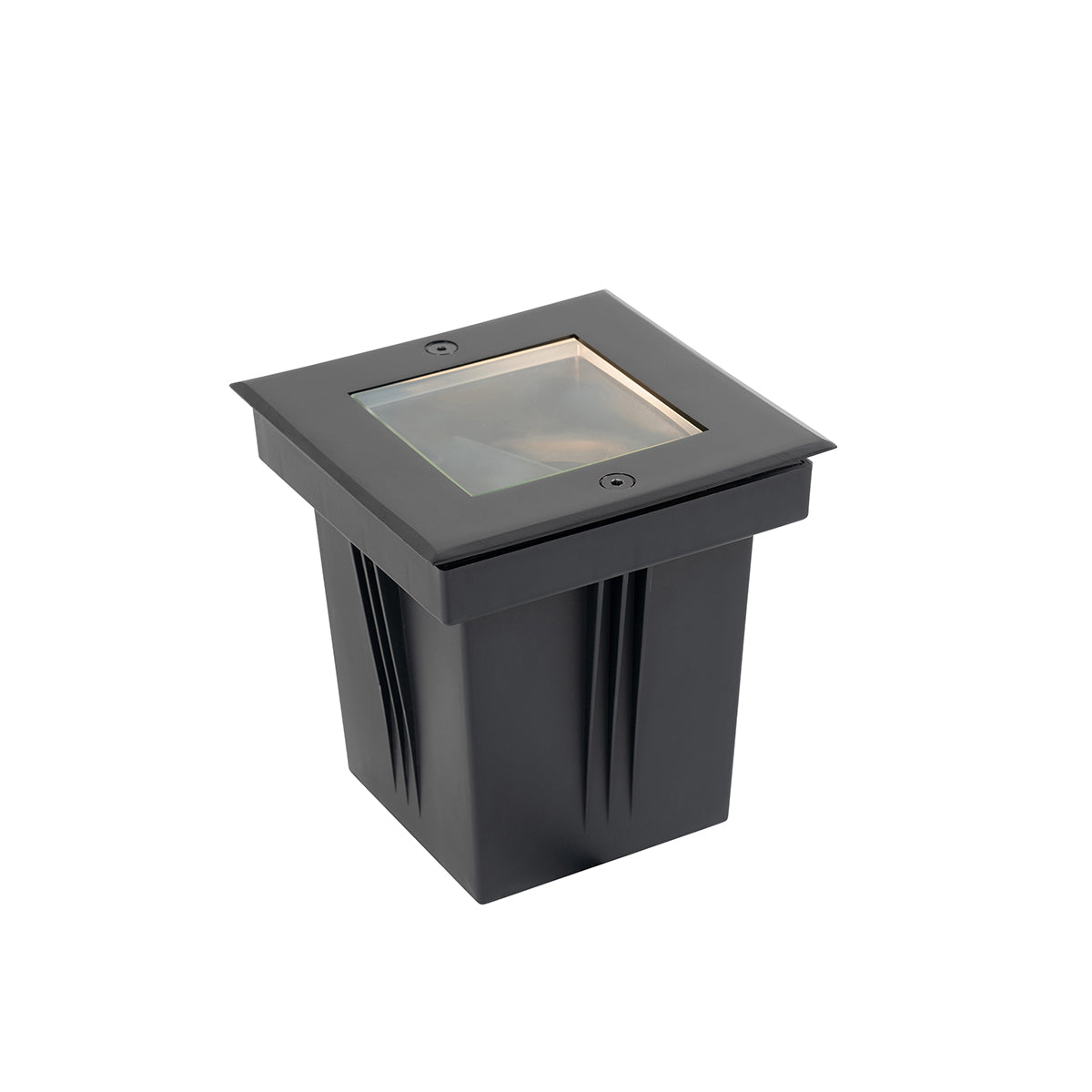 QAZQA Set van 4 moderne grondspots zwart verstelbaar IP65 - Oneon