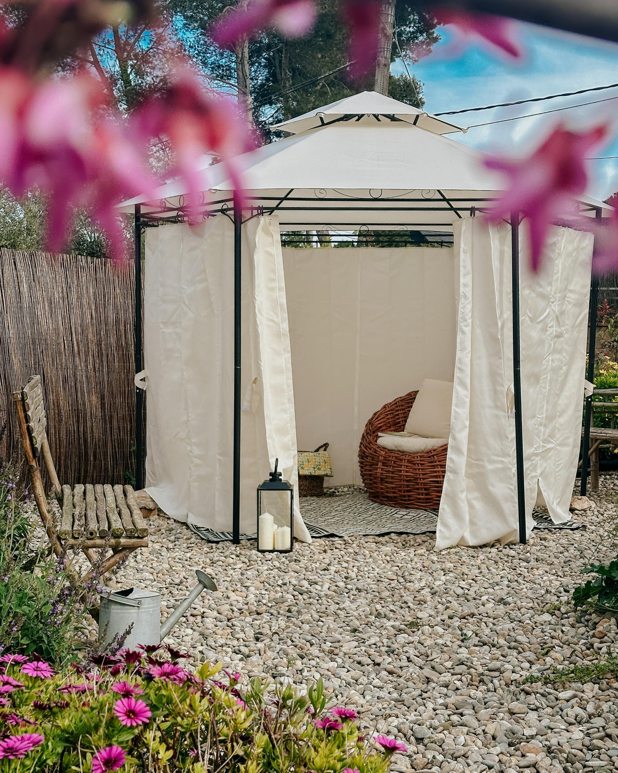 Paviljoen PORTEL Metaal 350 cm 350 cm Beige