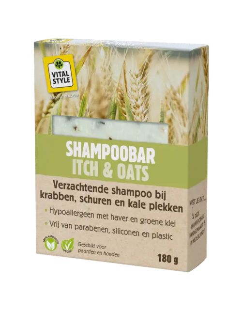 Vitalstyle Shampoobar Itch & Oats - Paardenvachtverzorging - 180 g