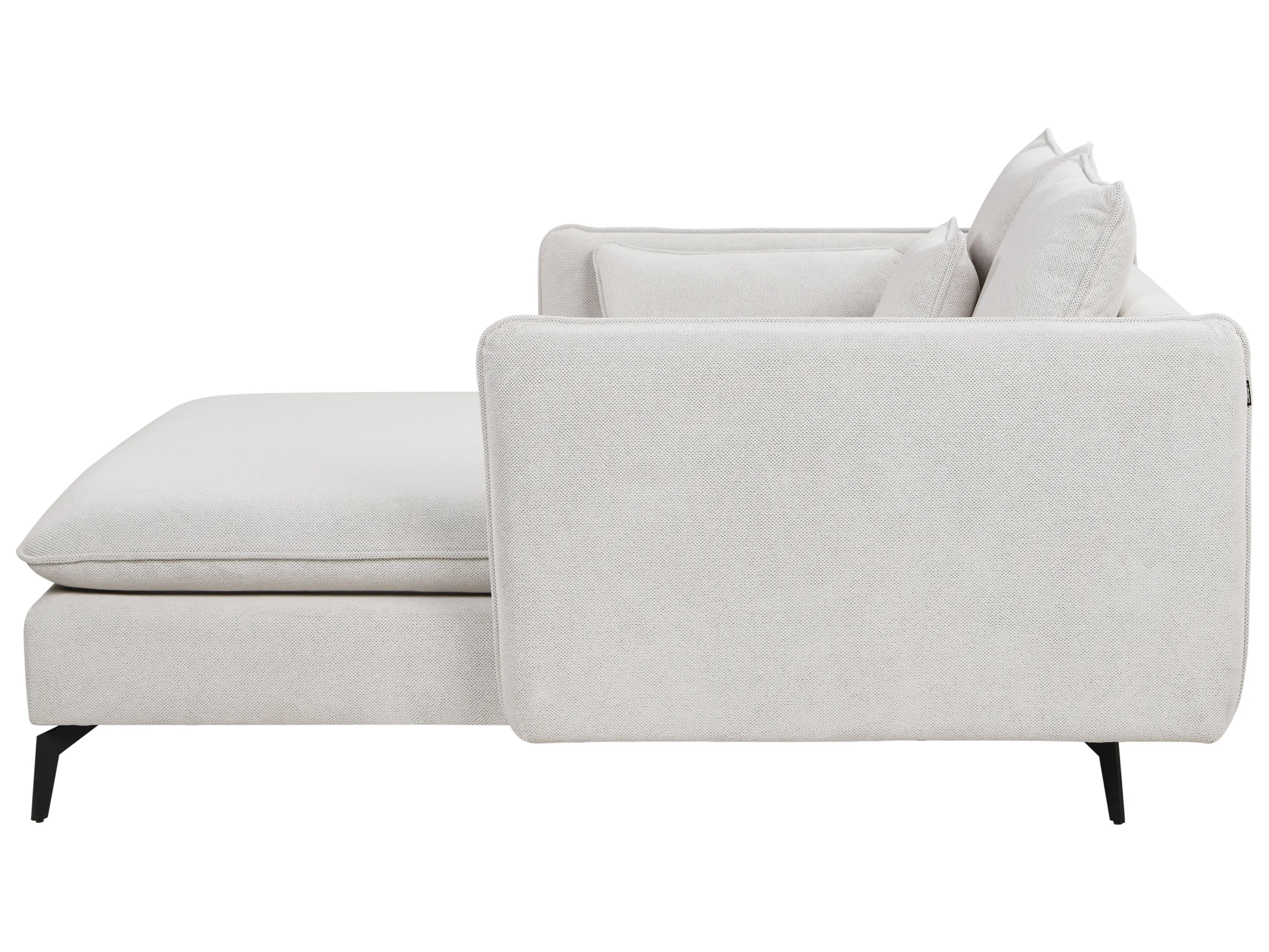 Chaise longue CHARMES Stof Lichtbeige