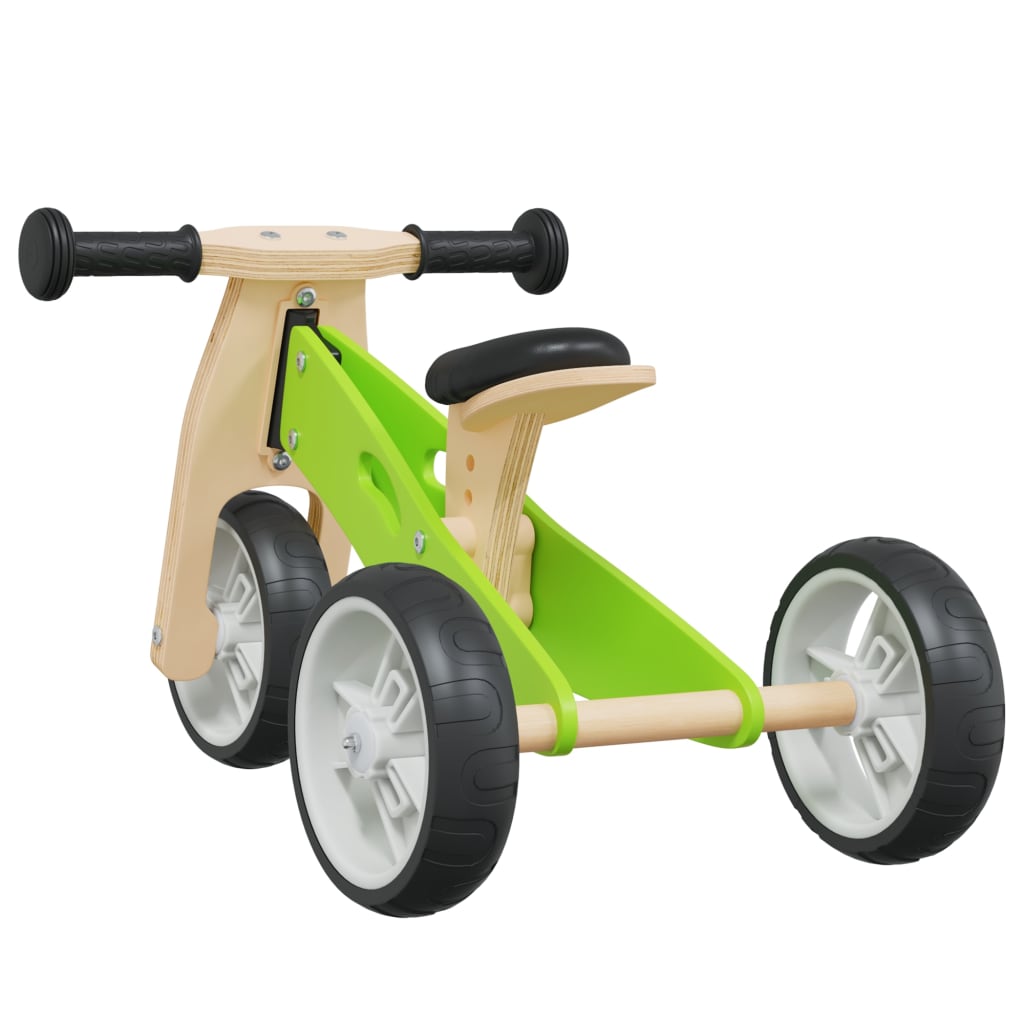Vélo d'équilibre pour enfants 2-in-1 vert